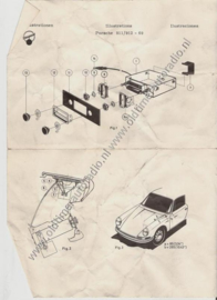 Blaupunkt Frankfurt met "gevlochten" Porsche 911 frontje (groen display)