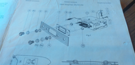 Einbauanleitung Opel Kapitän 1958/59/60gebruikt Blaupunkt autoradio