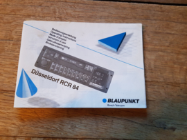 Düsserldorf RCR 84 Blaupunkt autoradio gebruiksaanwijzing