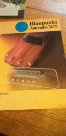 Blaupunkt 1974 / 1975 folder prospekt autoradio