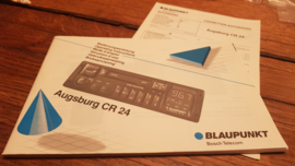 Augsburg CR 24 gebruiksaanwijzing Blaupunkt autoradio
