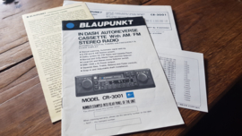 CR-3001 Blaupunkt radio  Bedienungsanleitung manual Operating Instructions