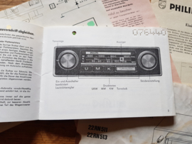 22 RN 513 Spyder de Luxe Philips autoradio manual bedienungsanleitung