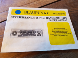 Bamberg QTS Bedienungsanleitung manual Blaupunkt autoradio