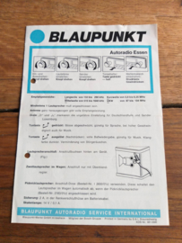 Essen gebruiksaanwijzing Blaupunkt autoradio