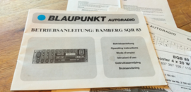 Bamberg SQR 83 - BQB 80 Booster Blaupunkt  Bedienungsanleitung