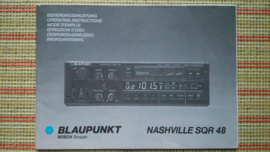 NASHVILLE SQR 48 BLAUPUNKT  BEDIENUNGSANLEITUNG 1988