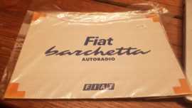 Fiat Barchetta autoradio gebruiksaanwijzing manual betriebsanleitung