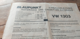 Einbauanleitung VW 1303 Käfer Blaupunkt autoradio #2