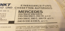 Einbauanleitung Mercedes  Blaupunkt autoradio