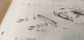 Einbauanleitung VW 1200 Käfer Blaupunkt autoradio 1958-1965