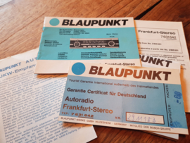 Frankfurt 7631 642 Blaupunkt stereo gebruiksaanwijzing manual betriebsanleitung