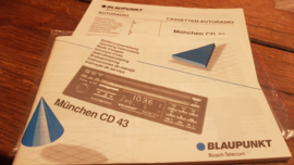 München CD 43 BLAUPUNKT gebruiksaanwijzing / bedienungsanleitung / manual autoradio