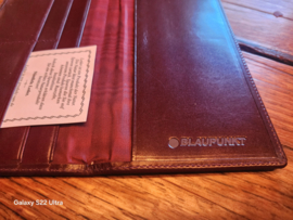 lederen creditcard mapje Blaupunkt