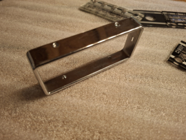 NOS Autoradio GRUNDIG AutoSuper Weltklang chrome blende faceplate frontje (klein)