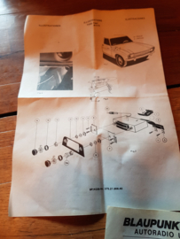 Original Blaupunkt Radio Einbausatz Ford Capri  Teilenummer 7 608 1212 10