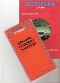 Folder met  "original zubehor" Citroën 1977