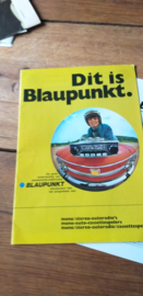 Blaupunkt  1971 folder / prijslijst  autoradio