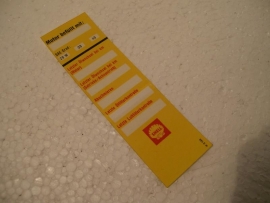 Shell deur sticker / oil change reminder original