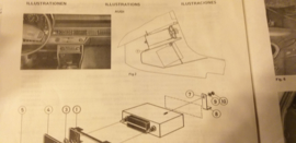 Einbauanleitung Audi 100 1979 Blaupunkt autoradio mit console