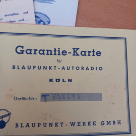 Köln Blaupunkt autoradio manual beriebsanleitung oldtimer