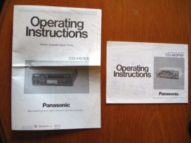 Panasonic operating instructions CQ-H07EE