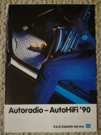 Duitstalige VW Audi Autoradio - AutoHifi '90 brochure