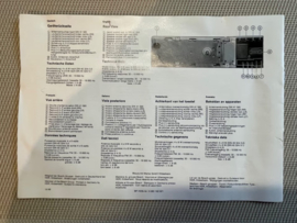 Toronto SQR 46 Blaupunkt RADIO CASSETTE INSTRUCTION MANUAL 1986