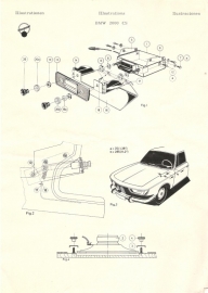 Radio inbouwset voor BMW 2000 CS