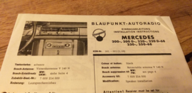 Einbauanleitung Mercedes  200 1968 Blaupunkt autoradio