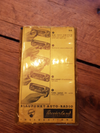 Westerland 60's Bedienungsanleitung gebruiksaanwijzing manual Blaupunkt Autoradio