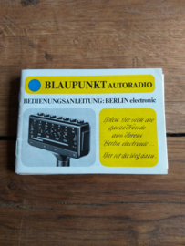 Berlin electronic gebruiksaanwijzing Blaupunkt autoradio