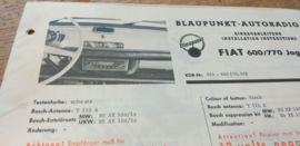 einbauanleitung / installation instructions Fiat 600 / 770 Jagst