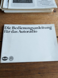 VW / Audi radio`s 1978 gebruiksaanwijzing