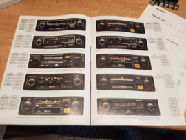 Philips 1980 Hi-Q Autoradio folder prospekt + prijslijst