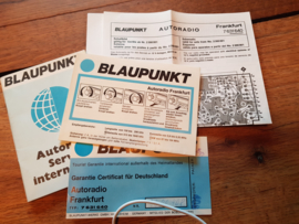 Frankfurt 7631 640 Blaupunkt gebruiksaanwijzing manual betriebsanleitung