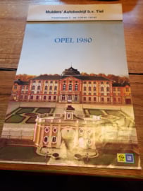 Opel kalender 1980  Mulders autobedrijf Tiel werkstatt mancave
