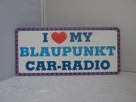 Nummerplaat  I LOVE MY Blaupunkt