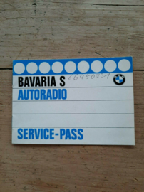 Bavaria S BMW Autoradio  Bedienungsanleitung