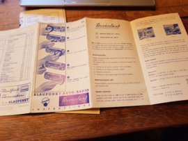 Westerland 60's Bedienungsanleitung gebruiksaanwijzing manual Blaupunkt Autoradio