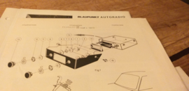 Einbauanleitung Peugeot 204  1970  Blaupunkt autoradio