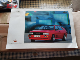 Audi 1985 kalender / calendar quattro mancave
