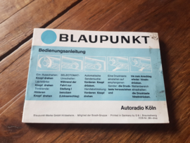 Köln Blaupunkt autoradio bedienungsanleitung manual # 2                                   