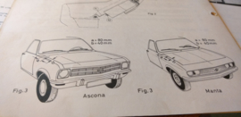 Einbauanleitung Opel Manta / Ascona 1971 Blaupunkt autoradio