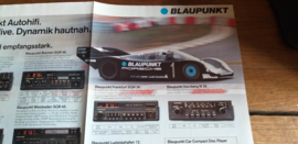 Blaupunkt  1986 poster Porsche race car 962 C