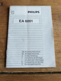 EA 6001 gebruiksaanwijzing manual Philips  