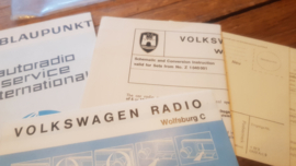 Wolfsburg Blaupunkt Volkswagen VW radio bedienungsanleitung  manual