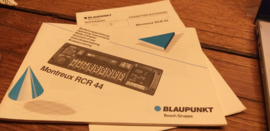 Montreux RCR 44 BLAUPUNKT gebruiksaanwijzing / bedienungsanleitung / manual autoradio