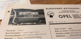 Einbauanleitung Opel Kapitän Admiral Diplomat 1965 Blaupunkt autoradio