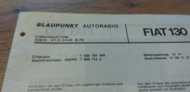 einbauanleitung / installation instructions Fiat 130 6.72